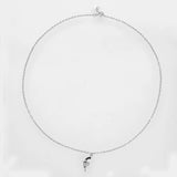 925 Silver Gun Pendant Necklace European Jewelry
