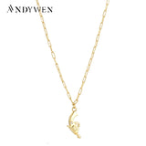 925 Silver Gun Pendant Necklace European Jewelry