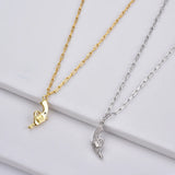 925 Silver Gun Pendant Necklace European Jewelry