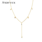 925 Silver Sage Fox Zircon CZ Chain Choker Necklace Wedding Jewelry
