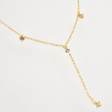 925 Silver Sage Fox Zircon CZ Chain Choker Necklace Wedding Jewelry