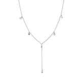 925 Silver Sage Fox Zircon CZ Chain Choker Necklace Wedding Jewelry