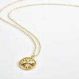 925 Silver Spike Coins Pendant Long Chain Rock Punk Winter