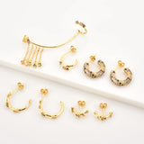 925 Silver Summer Sage Fox Rainbow CZ Drop Earring
