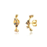 925 Silver Summer Sage Fox Rainbow CZ Drop Earring
