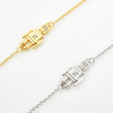 925 Silver Future Robot Charm Bracelet Zircon CZ Animal Women Jewelry