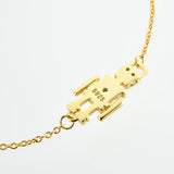 925 Silver Future Robot Charm Bracelet Zircon CZ Animal Women Jewelry