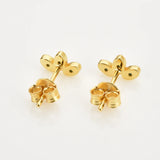 925 Silver Queen Stud Earrings Colorful Wedding Party Punk