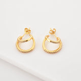 925 Silver Circle Hoop Turquoise Earrings Spring Collection