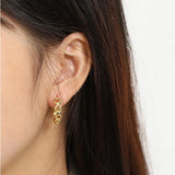925 Silver Wedding Circle Hoop Earrings