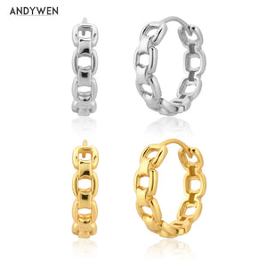 925 Silver Wedding Circle Hoop Earrings