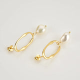 925 Sterling Silver Women Pearl Drop Earring Women Fine Jewelry