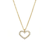925 Silver Rainbow Heart Pendant Necklace for Women