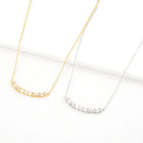 925 Silver Moon Zircon CZ Necklace Spring Choker Women