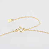 925 Silver Moon Zircon CZ Necklace Spring Choker Women