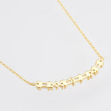 925 Silver Moon Zircon CZ Necklace Spring Choker Women