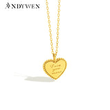925 Silver Love You Mate Pendant Necklace Women Jewelry Gift