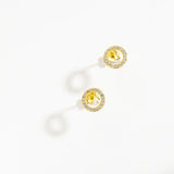 925 Silver CZ Stud Earring Clips Small Jewelry Gift