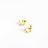 925 Silver CZ Stud Earring Clips Small Jewelry Gift