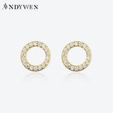 925 Silver CZ Stud Earring Clips Small Jewelry Gift