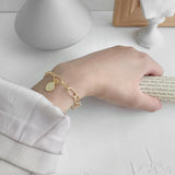 925 Silver Coins Pendant Horoscope Chain Bracelet