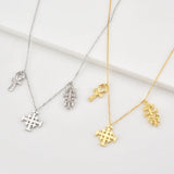 925 Silver Cross SACRED Charm Pendant Necklace Wedding Gift