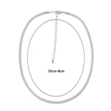 925 Sterling Silver Genesis Choker Necklace Rock Punk Chain Women Fine Jewelry