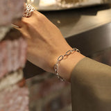 925 Silver Geometric Rectangle Horoscope Bracelet