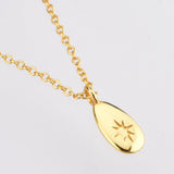 925 Sterling Silver Star CZ Pendant Necklace Women Wedding Jewelry Gift