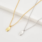 925 Sterling Silver Star CZ Pendant Necklace Women Wedding Jewelry Gift