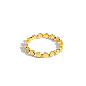 925 Silver Charm Beads Ring Adjustable Resizable Jewelry