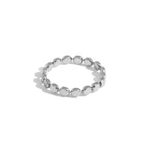925 Silver Charm Beads Ring Adjustable Resizable Jewelry