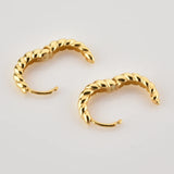 925 Silver Twist Hoops Earring Clips Fine Jewelry