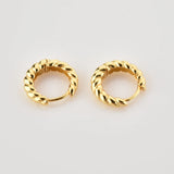 925 Silver Twist Hoops Earring Clips Fine Jewelry