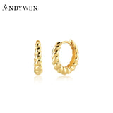925 Silver Twist Hoops Earring Clips Fine Jewelry