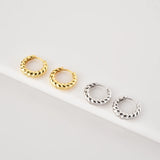 925 Silver Twist Hoops Earring Clips Fine Jewelry