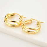925 Sterling Silver Big Hoop Earrings 20mm