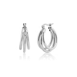925 Sterling Silver Big Hoop Earrings 20mm