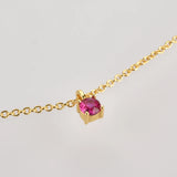925 Sterling Silver Zircon Pendant Necklace Choker