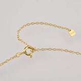Winter 925 Sterling Silver Zircon Charm Long Chain Choker Necklace