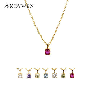 925 Silver Red Charm Necklace Zircon CZ Choker