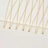 925 Silver Red Charm Necklace Zircon CZ Choker
