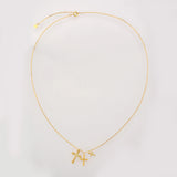 Winter 925 Sterling Silver Three Cross Pendant Charm Long Chain Necklace