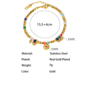 Bohemian Stone Beads Charm Bracelet for Women