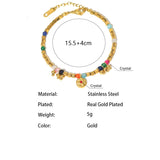 Bohemian Stone Beads Charm Bracelet for Women