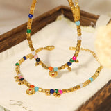 Bohemian Stone Beads Charm Bracelet for Women
