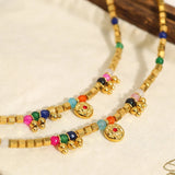 Bohemian Stone Beads Charm Bracelet for Women