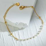 Pearl Stainless Steel Chain Bracelet Charm Jewelry for Women