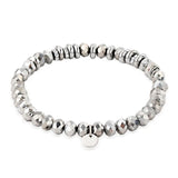Bohemia Charm Bracelet Vintage Stainless Steel Glass Beads Chain Bangle