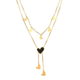 316L Stainless Steel Tassel Necklace for Women, Irregular Jewelry Gift